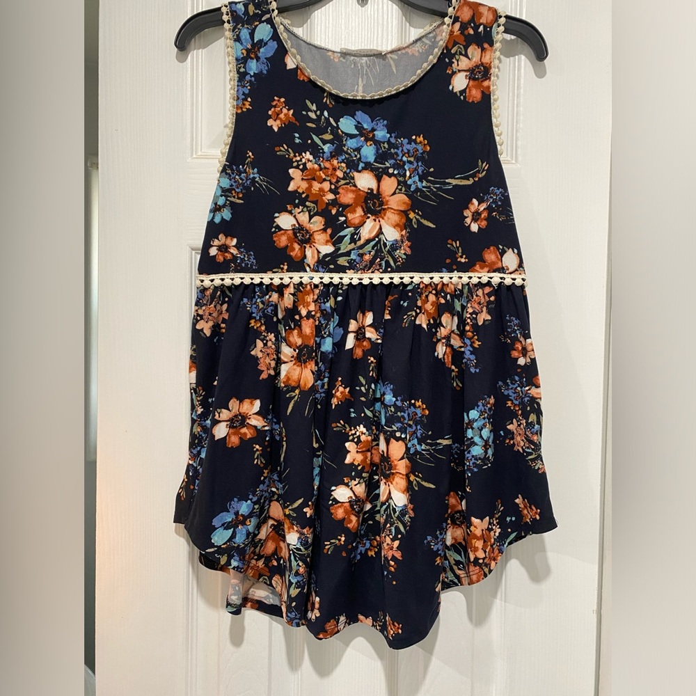 Floral Pattern Reborn J tank top
